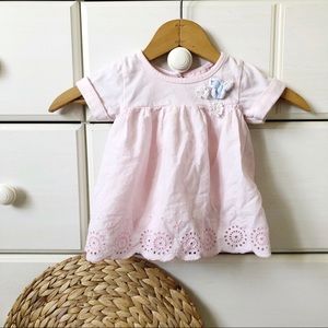 Little Lass Pink Scalloped baby Top size 12 months